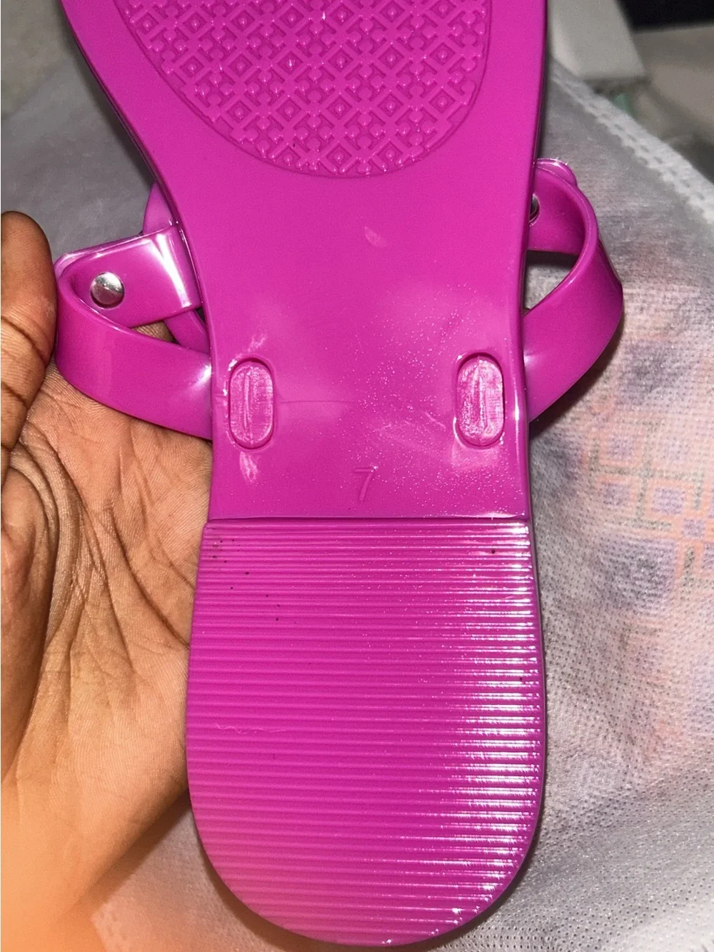 Tory Burch Pink Miller Jelly Sandals